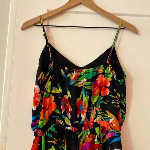 Love Tree Tropical Floral Wide Leg Jumpsuit - Picture 5 of 11